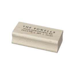 Tampons Encreurs Adresse de retour classique simple intemporelle tr