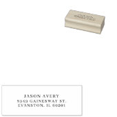 Tampons Encreurs Adresse de retour classique simple moderne basée s (Tamponné)