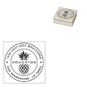 Tampons Encreurs Adresse de retour d'ananas tropical (Tamponné)