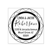 Tampons Encreurs Adresse de retour de couple circulaire (Impression)