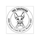 Tampons Encreurs Adresse de retour de famille Cat Sphinx (Impression)