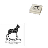 Tampons Encreurs Adresse de retour de famille de boîte décorée (Tamponné)