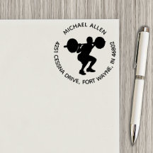 Adresse de retour de la silhouette puissante de l'