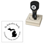 Tampons Encreurs Adresse de retour de l'état du Michigan (Tamponné)