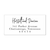 Tampons Encreurs Adresse de retour de mariage élégante et intempore (Impression)