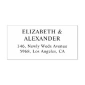 Tampons Encreurs Adresse de retour de mariage minimale simple (Impression)