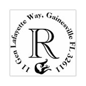 Tampons Encreurs Adresse de retour de Mermaid Monogramme (Impression)