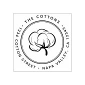 Tampons Encreurs Adresse de retour de poupée de coton (Impression)