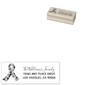 Tampons Encreurs Adresse de retour de ruban de Sensibilisation sur (Tamponné)