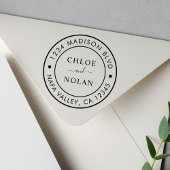 Tampons Encreurs Adresse de retour de script moderne