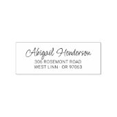 Tampons Encreurs Adresse de retour de script moderne 10a | Bois (Impression)