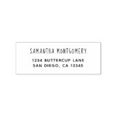 Tampons Encreurs Adresse de retour de script moderne personnalisée (Impression)