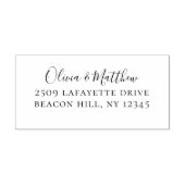 Tampons Encreurs Adresse de retour de script simple (Impression)