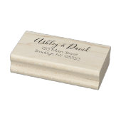 Tampons Encreurs Adresse de retour de script Whimsical (Tampon)