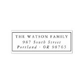 Tampons Encreurs Adresse de retour du cadre minimal classique (Impression)