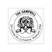 Tampons Encreurs Adresse de retour du chien Morkie (Impression)
