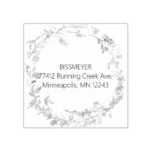 Tampons Encreurs Adresse de retour du fleur sauvage (Impression)