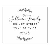 Tampons Encreurs Adresse de retour du grand script personnalisé (Impression)