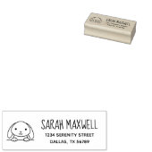 Tampons Encreurs Adresse de retour du lapin de lapin migre (Tamponné)