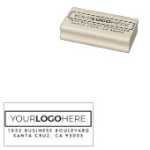 Tampons Encreurs Adresse de retour du logo rectangulaire de l'entre (Tamponné)
