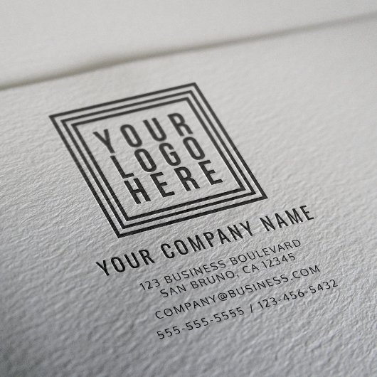 Tampons Encreurs Adresse de retour du logo simple d'entreprise ou d