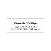 Tampons Encreurs Adresse de retour du Mariage de script officiel (Impression)