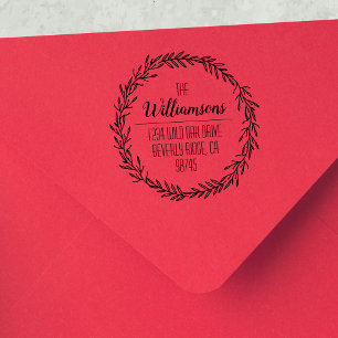 Tampons Encreurs Adresse de retour du nom de famille