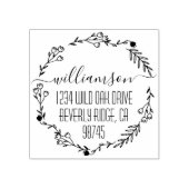 Tampons Encreurs Adresse de retour du nom de famille (Impression)