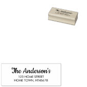 Tampons Encreurs Adresse de retour du nom de script (Tamponné)