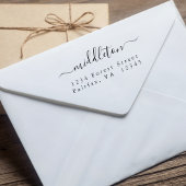 Tampons Encreurs Adresse de retour du script élégant