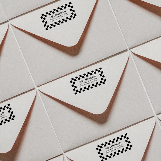 Tampons Encreurs Adresse de retour du tableau de bord