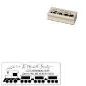 Tampons Encreurs Adresse de retour du train Cute Choo Choo (Tamponné)