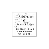 Tampons Encreurs Adresse de retour Élégant Script moderne (Impression)