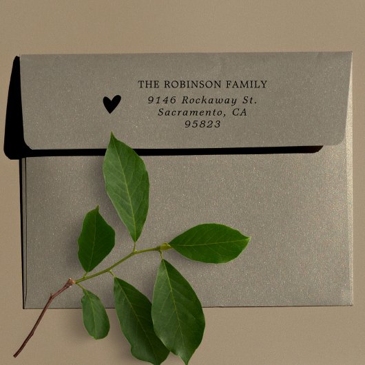 Tampons Encreurs Adresse de retour famille simple et élégante