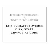 Tampons Encreurs Adresse de retour Mariage modifiable moderne (Impression)