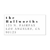 Tampons Encreurs Adresse de retour minimale simple (Impression)