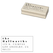 Tampons Encreurs Adresse de retour minimale simple (Tamponné)