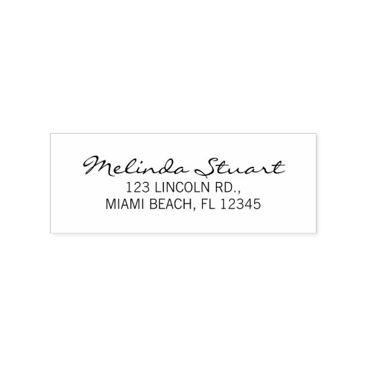 Tampons Encreurs Adresse de retour moderne élégante (Impression)