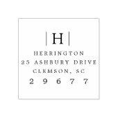 Tampons Encreurs Adresse de retour monogramme classique (Impression)