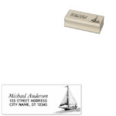 Tampons Encreurs Adresse de retour Nautique de voilier tendance (Tamponné)