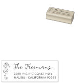 Tampons Encreurs Adresse de retour pour hippocampe à main moderne. (Tamponné)