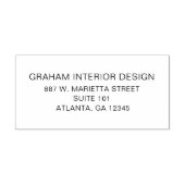 Tampons Encreurs Adresse de retour professionnelle simple (Impression)