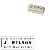 Tampons Encreurs Adresse de retour rectangulaire inspirée par les m (Tamponné)