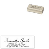 Tampons Encreurs Adresse de retour simple et élégante Timbre en cao (Tamponné)