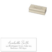 Tampons Encreurs Adresse de Retour Simple Script Classique Élégante (Tamponné)