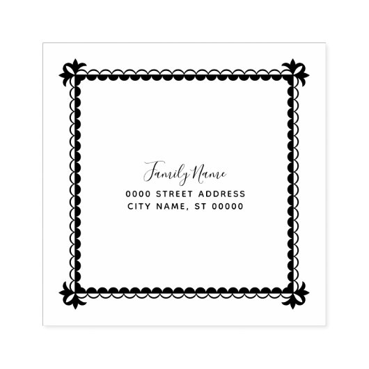 Tampons Encreurs Adresse de retour simple Timbre en caoutchouc (Impression)