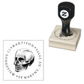 TAMPONS ENCREURS ADRESSE DE RETOUR SKULL TATTOO (Tamponné)