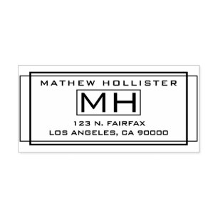 Tampons Encreurs Adresse de retour stylée