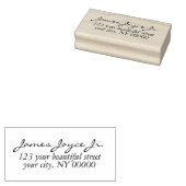 Tampons Encreurs Adresse de retour stylée et manuscrite moderne (Tamponné)