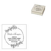 Tampons Encreurs Adresse de retour Stylish Greenery (Tamponné)